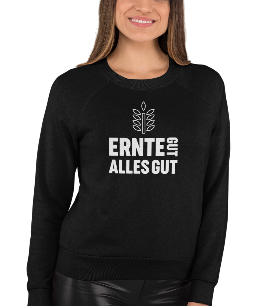 "ERNTE GUT - ALLES GUT" UNISEX BIO SWEATSHIRT (PREMIUM)