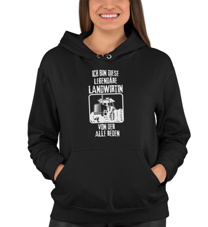 "LEGENDÄRE LANDWIRTIN" UNISEX BIO HOODIE (PREMIUM)