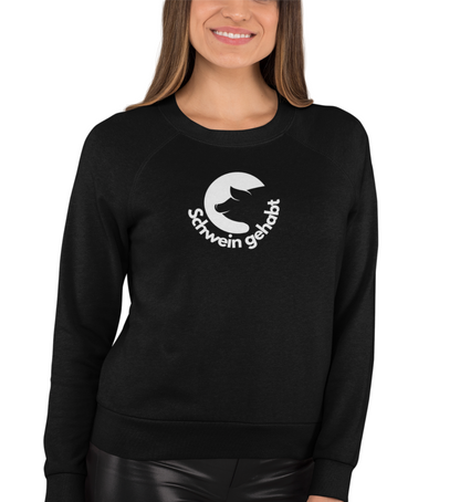 "SCHWEIN GEHABT" UNISEX BIO SWEATSHIRT (PREMIUM)