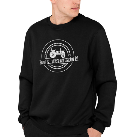 "HOME IS TRAKTOR" UNISEX BIO SWEATSHIRT (PREMIUM)