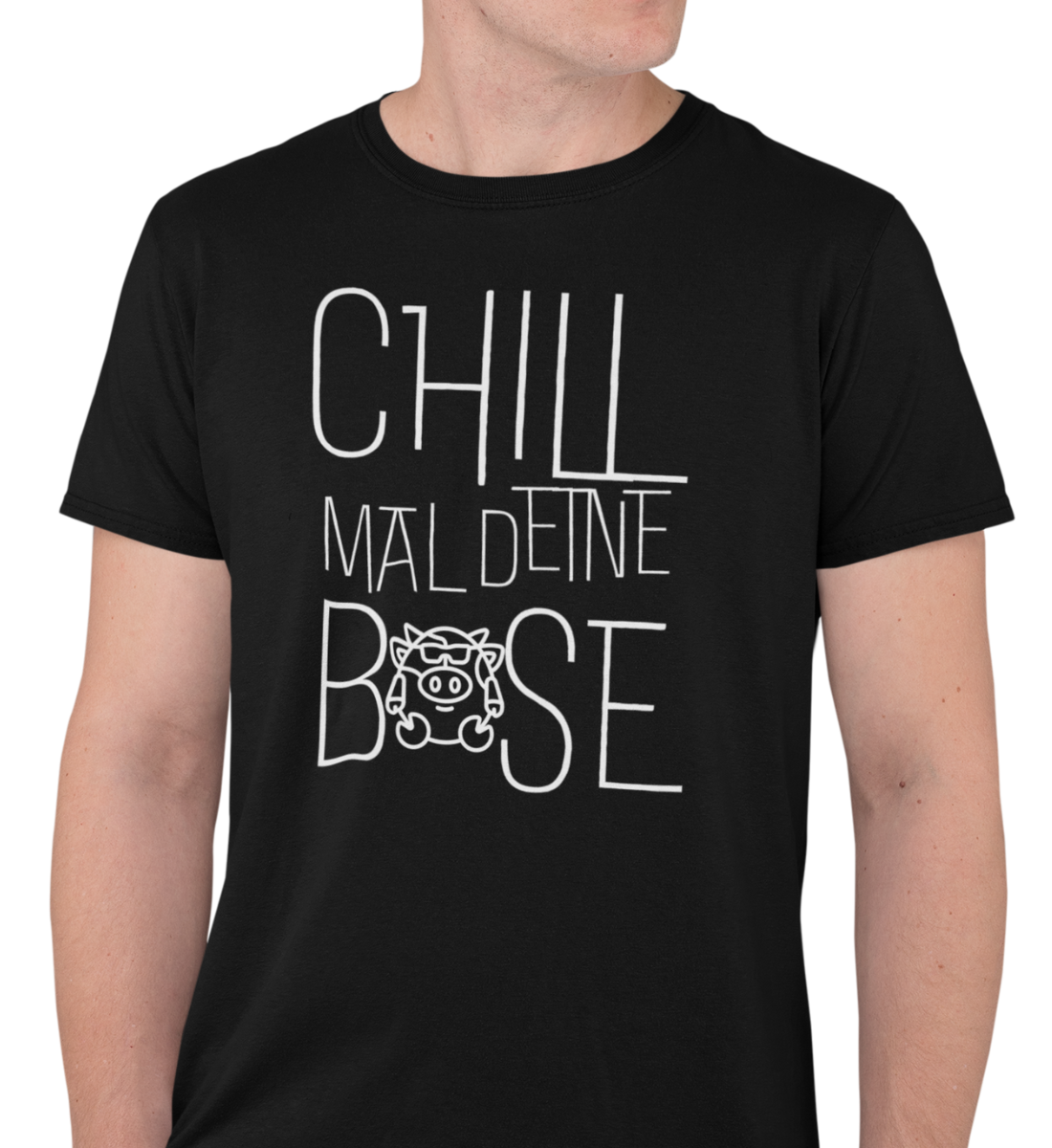 "CHILL MAL DEINE BASE" HERREN BIO T-SHIRT