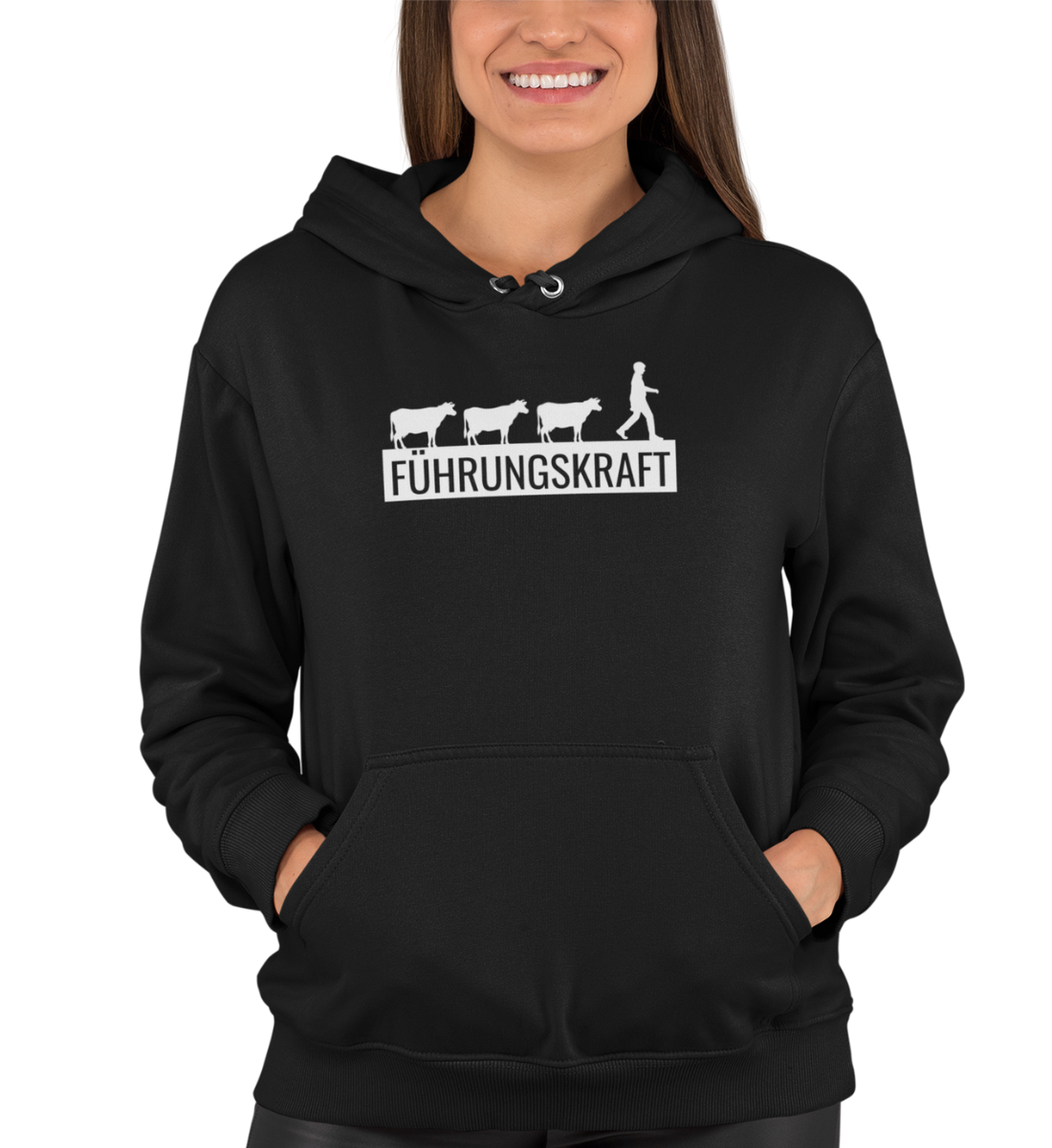 "FÜHRUNGSKRAFT" UNISEX BIO HOODIE (PREMIUM)