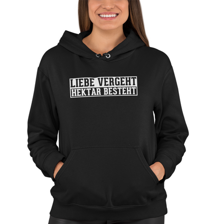 "HEKTAR BESTEHT" UNISEX BIO HOODIE (PREMIUM)