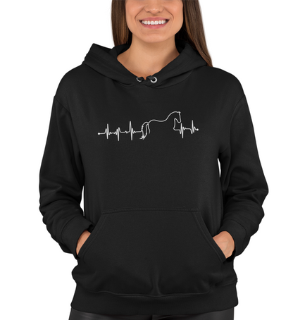 "HERZSCHLAG PFERD" UNISEX BIO HOODIE (PREMIUM)