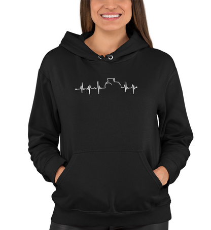 "HERZSCHLAG TRAKTOR" UNISEX BIO HOODIE (PREMIUM)