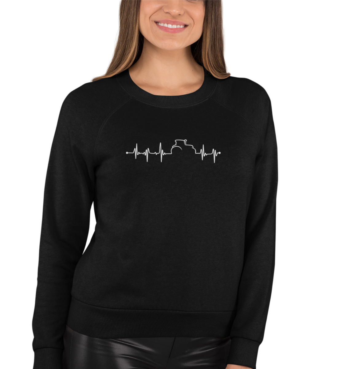 "HERZSCHLAG TRAKTOR" UNISEX BIO SWEATSHIRT (PREMIUM)