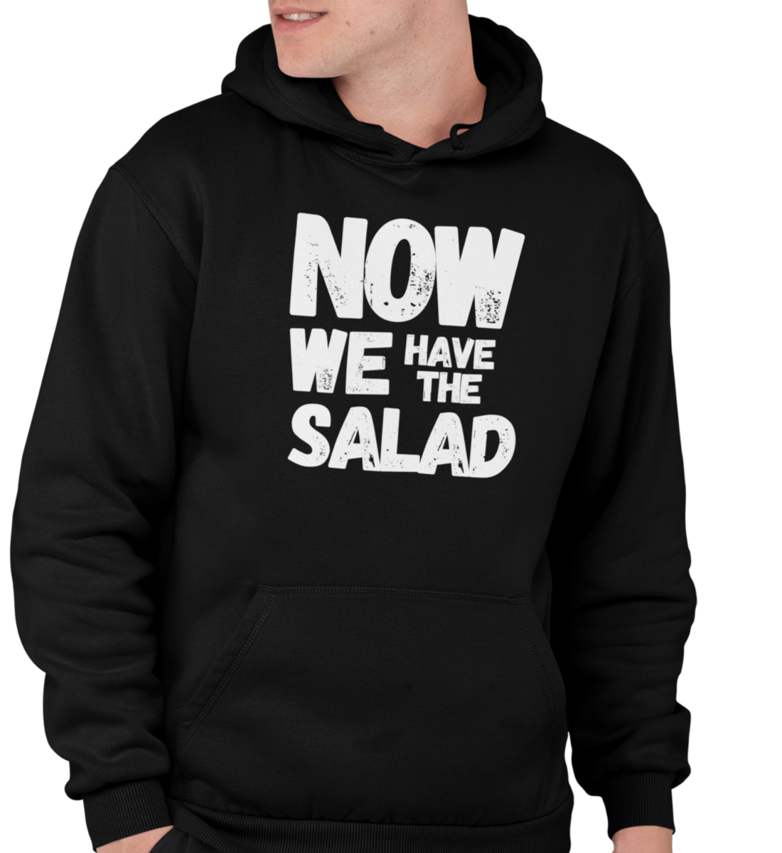 "NOW WE HAVE THE SALAD" UNISEX BIO HOODIE (PREMIUM)