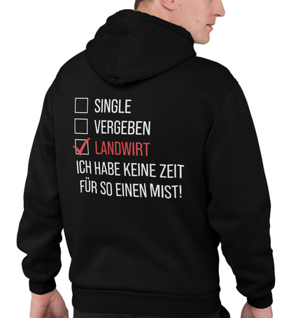 "SINGLE-VERGEBEN-LANDWIRT" BACKPRINT BIO HOODIE (PREMIUM)