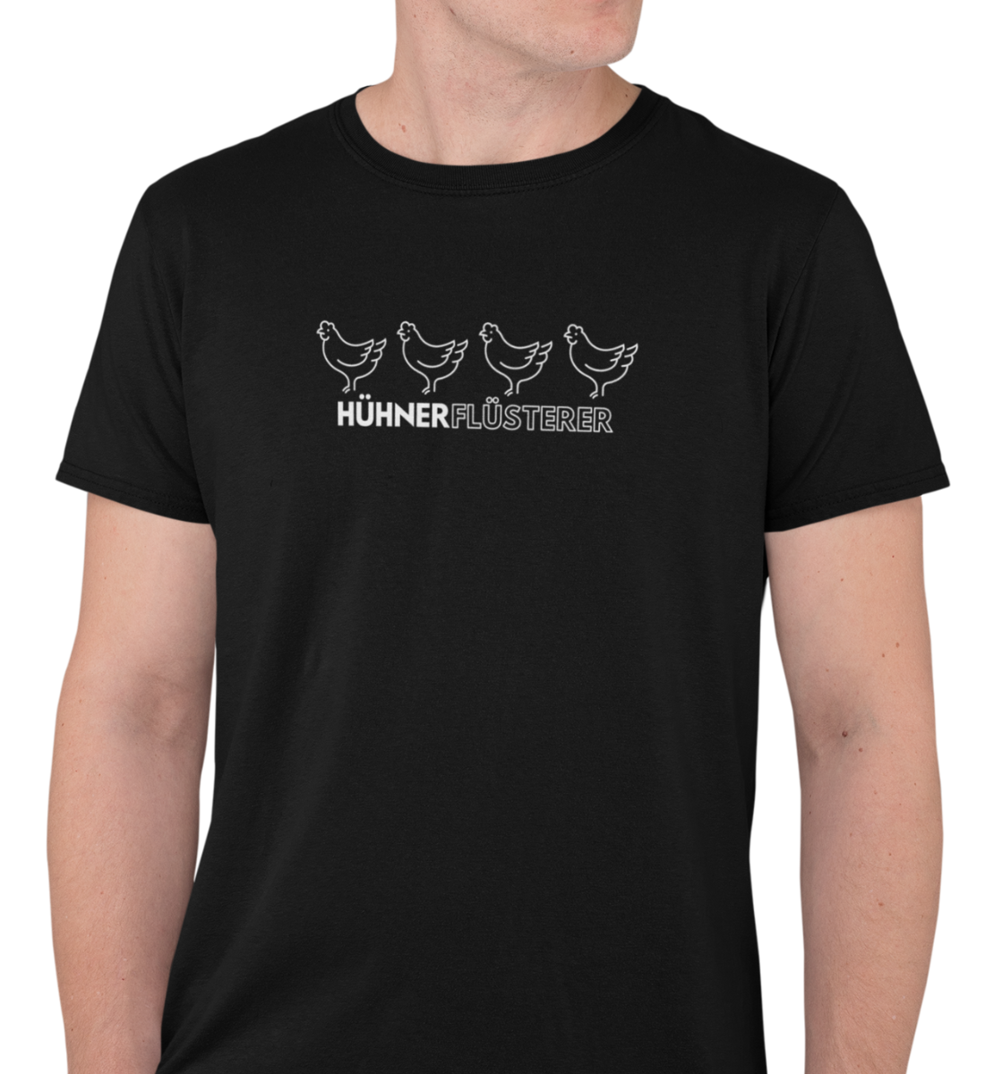 "HÜHNERFLÜSTERER" HERREN BIO T-SHIRT