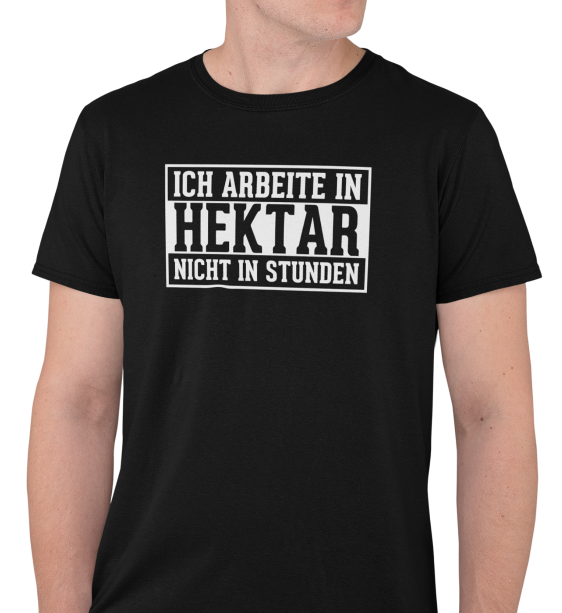 "ICH ARBEITE IN HEKTAR" HERREN BIO T-SHIRT