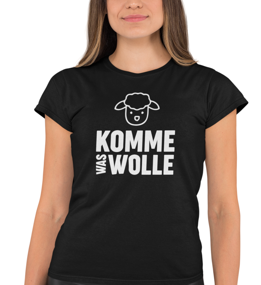 "KOMME WAS WOLLE" DAMEN BIO T-SHIRT