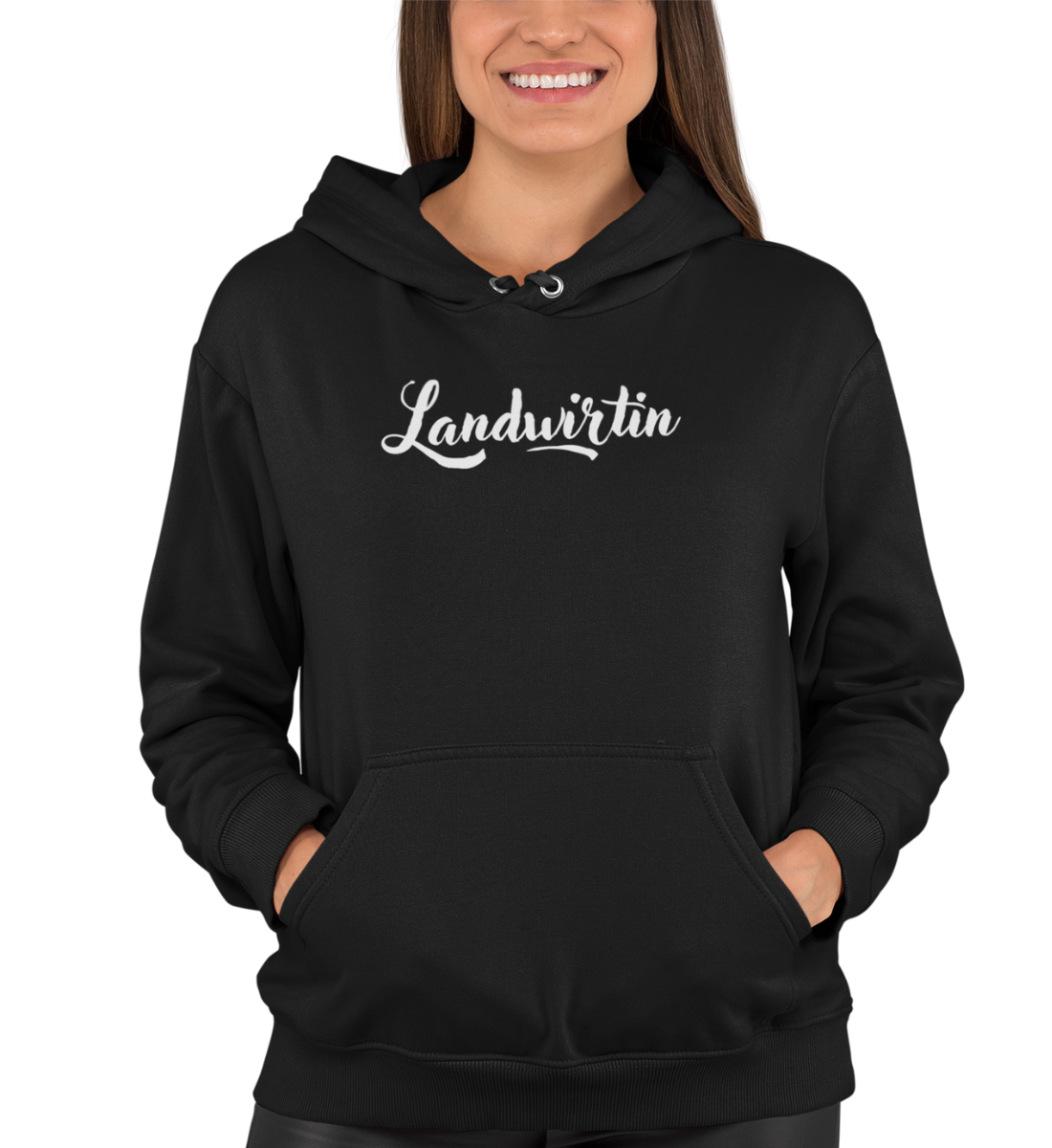 "LANDWIRTIN TYPOGRAFIE" UNISEX BIO HOODIE (PREMIUM)