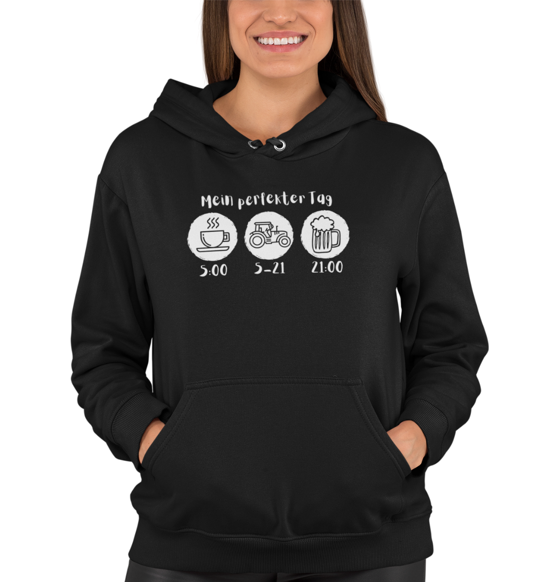 "MEIN PERFEKTER TAG" UNISEX BIO HOODIE (PREMIUM)