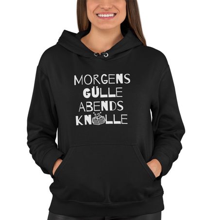 "MORGENS GÜLLE" UNISEX BIO HOODIE (PREMIUM)