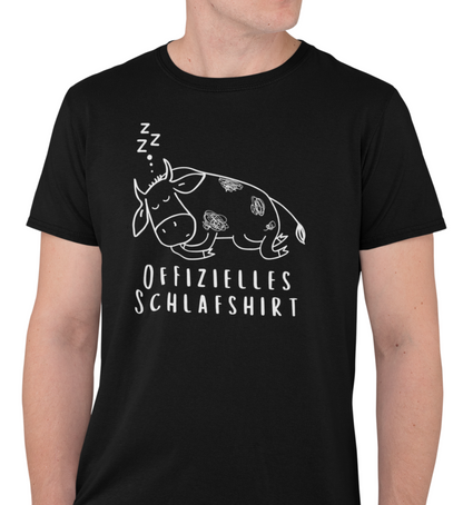 "OFFIZIELLES SCHLAFSHIRT" HERREN BIO T-SHIRT