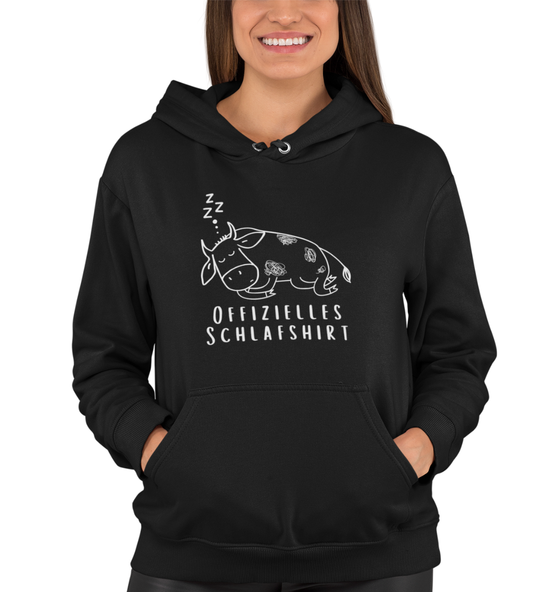 "OFFIZIELLES SCHLAFSHIRT" UNISEX BIO HOODIE (PREMIUM)