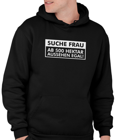 "SUCHE FRAU" UNISEX BIO HOODIE (PREMIUM)