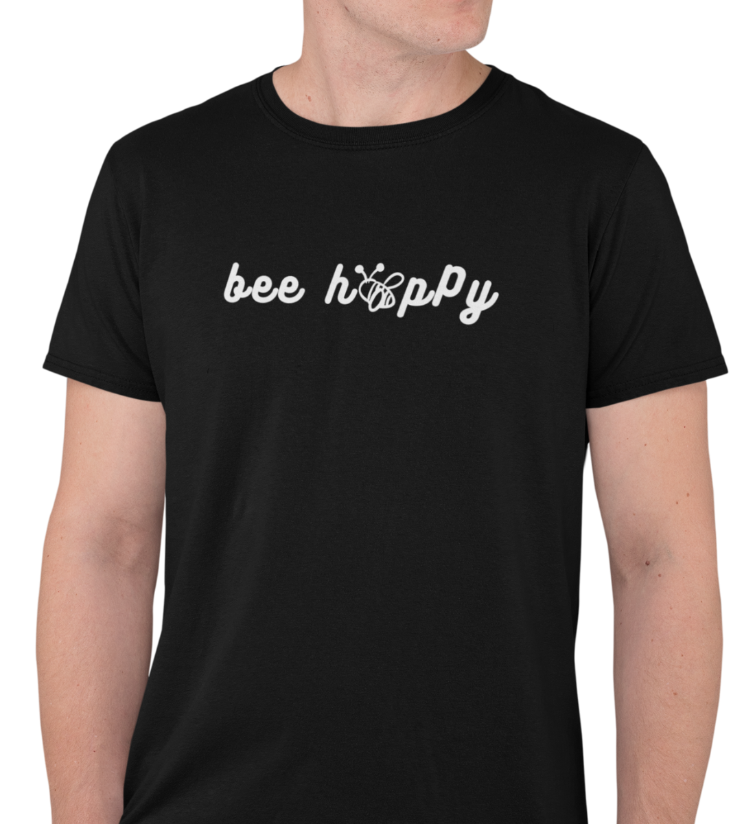 "BEE HAPPY" HERREN BIO T-SHIRT