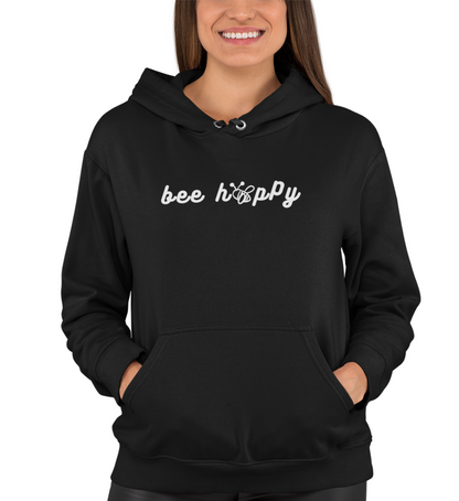 "BEE HAPPY" UNISEX BIO HOODIE (PREMIUM)