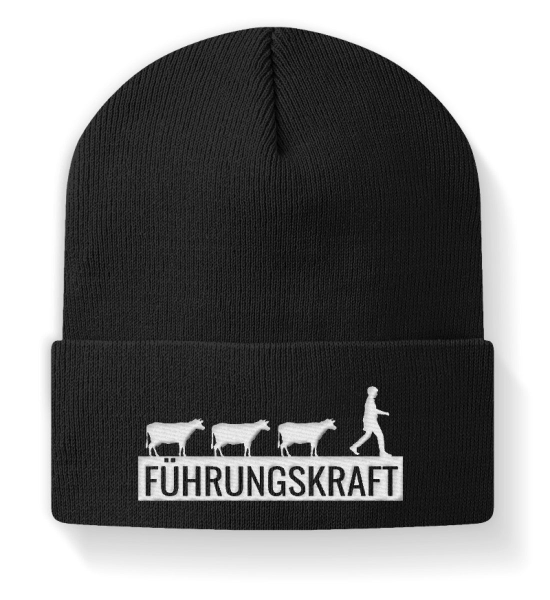 "Führungskraft" Beanie mit Stickerei